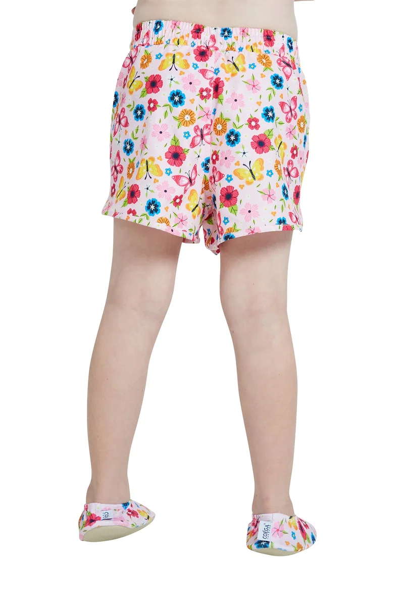 COEGA SUNWEAR  COEGA  Girls Kids Boardshorts - Pink Rosey Flowers for Women | Best Price UAE